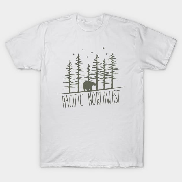 Pacific Northwest T-Shirt by happysquatch